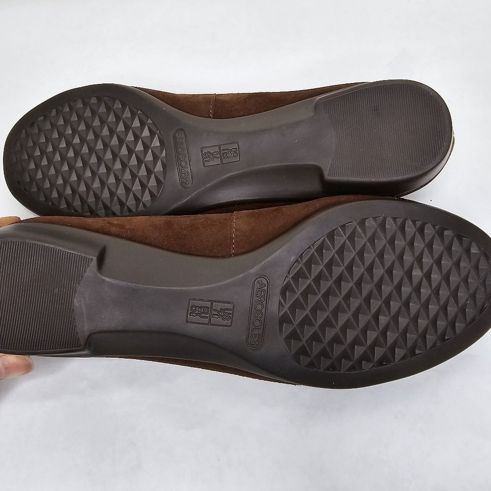 Aerosoles Beckon Brown Suede Bronze Flats Size 7.5 - Picture 9 of 9